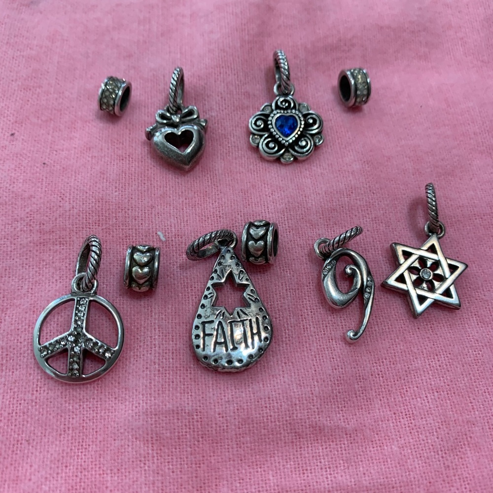 Brighton Vintage Silver Tone Number 9 Charm - Picture 5 of 5